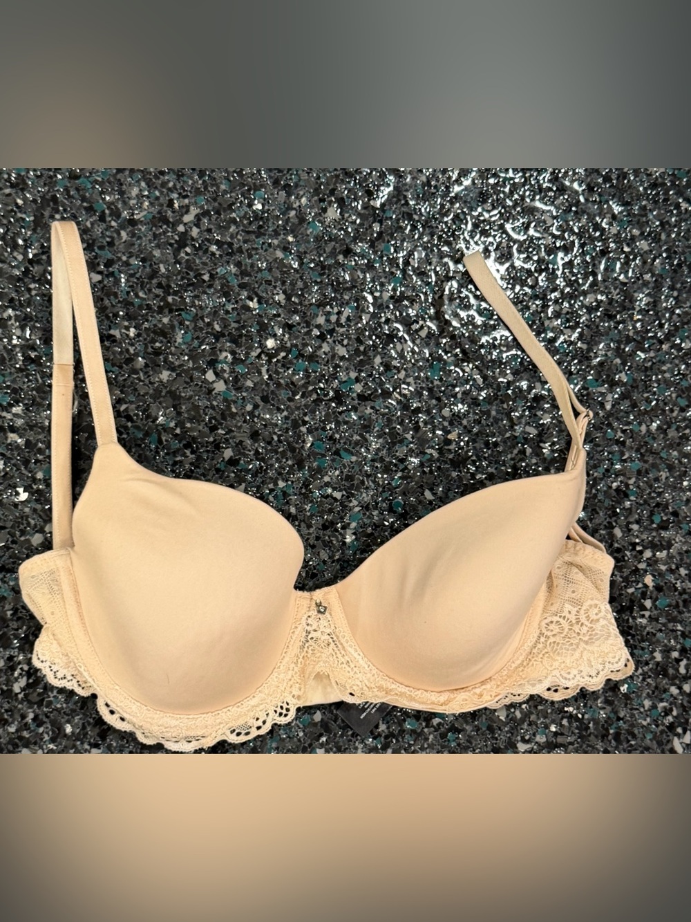 Simply Vera Vera Wang Bra Ultimate Demi Lace 2184005 Tan Sz. 36A
